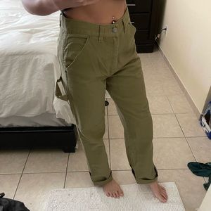 Straight Leg Denim Cargo Pants!